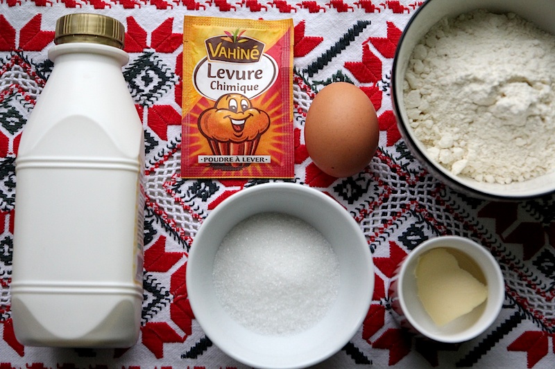 Ingrédients de la recette pancakes au lait ribot, cliquez pour lire la recette complète