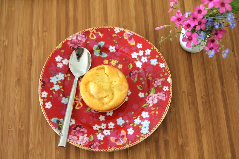 Mini clafoutis au lait ribot et aux pommes