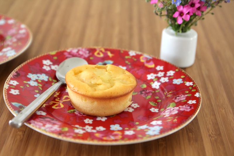 Mini clafoutis au lait ribot et aux pommes