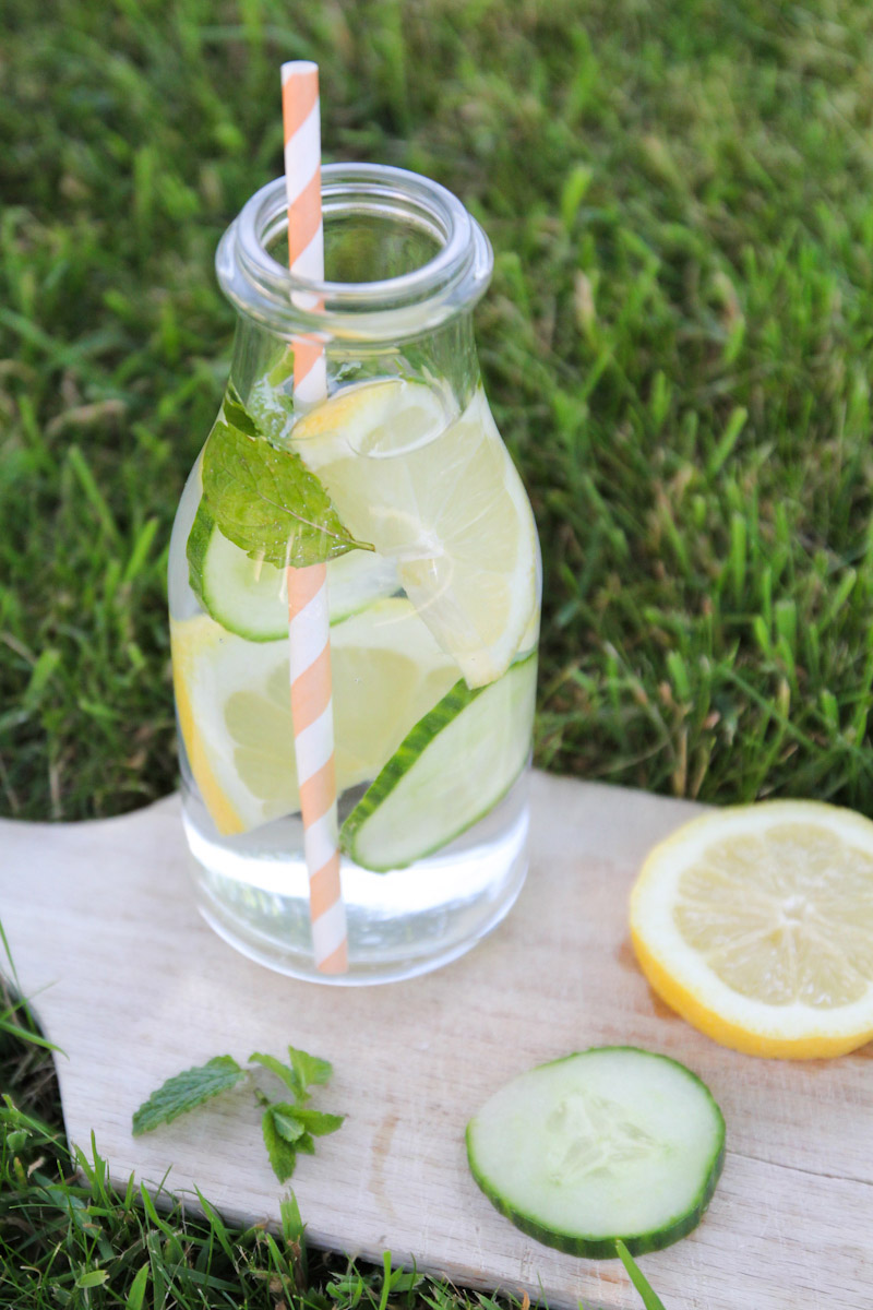 recette detox water concombre menthe citron