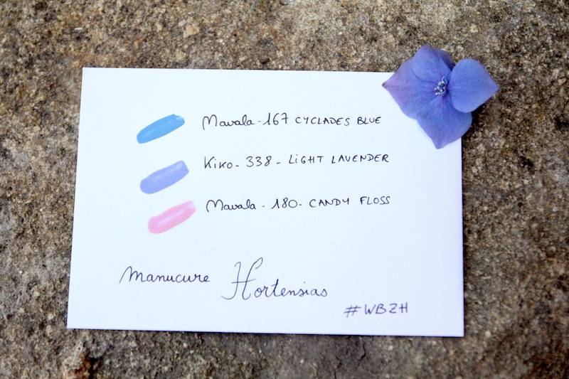 Manucure hortensia via Wonderful Breizh