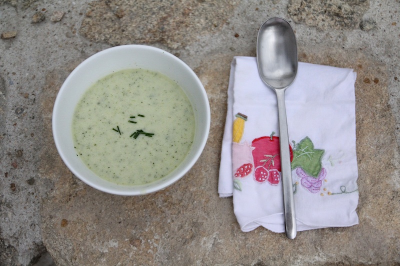 Velouté de courgettes au lait ribot via Wonderful Breizh