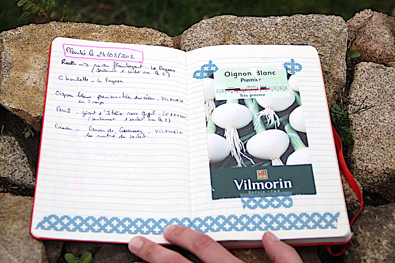 Carnet de jardinage via Wonderful Breizh