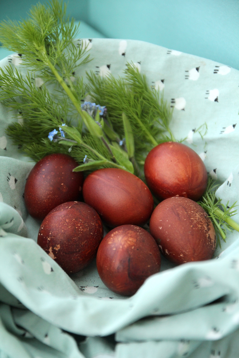 DIY oeufs de Pâques effet bois