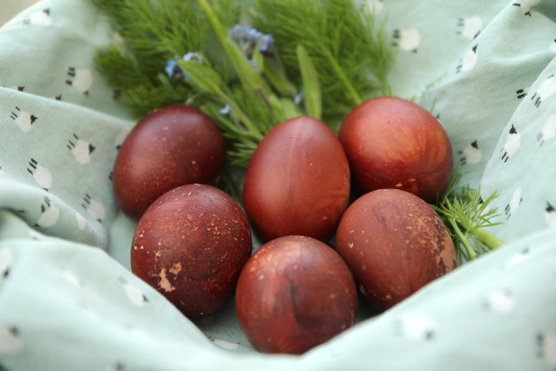 DIY oeufs de Pâques effet bois