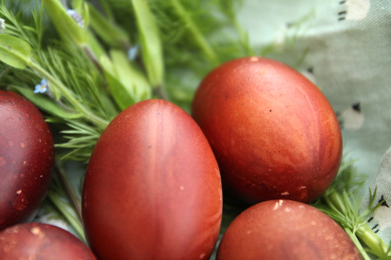 DIY oeufs de Pâques effet bois