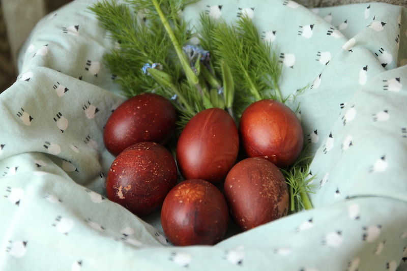 DIY oeufs de Pâques effet bois